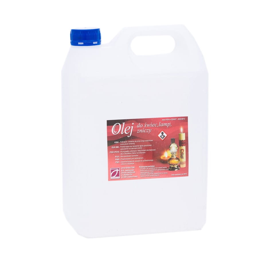Oil for Candles, Lamps, and Lanterns – 5 Liters