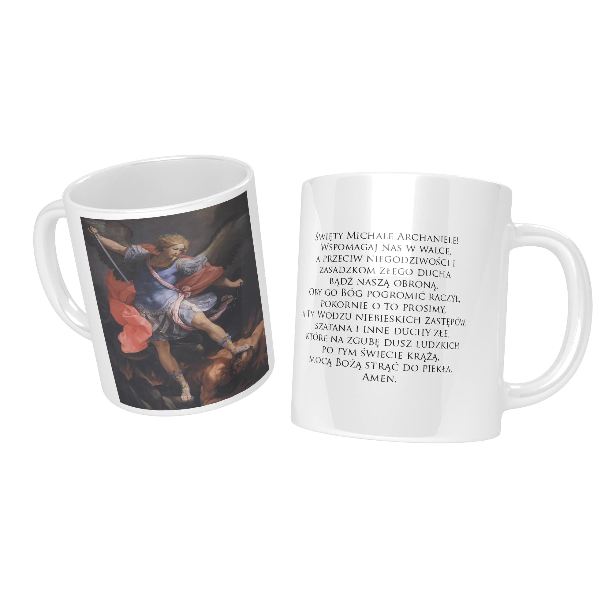 Kubek ceramiczny, Archanioł Michał