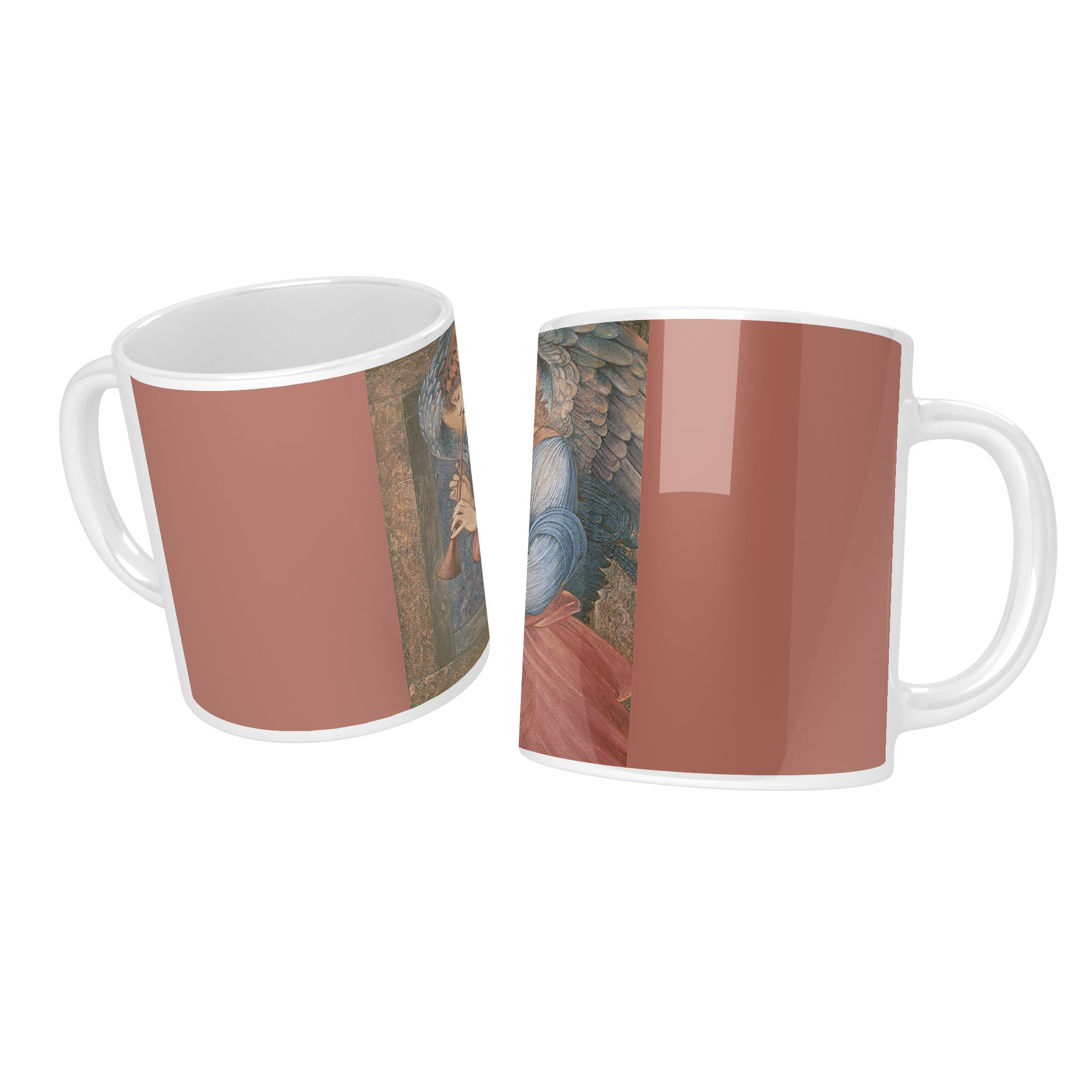 Christian mug with an angel