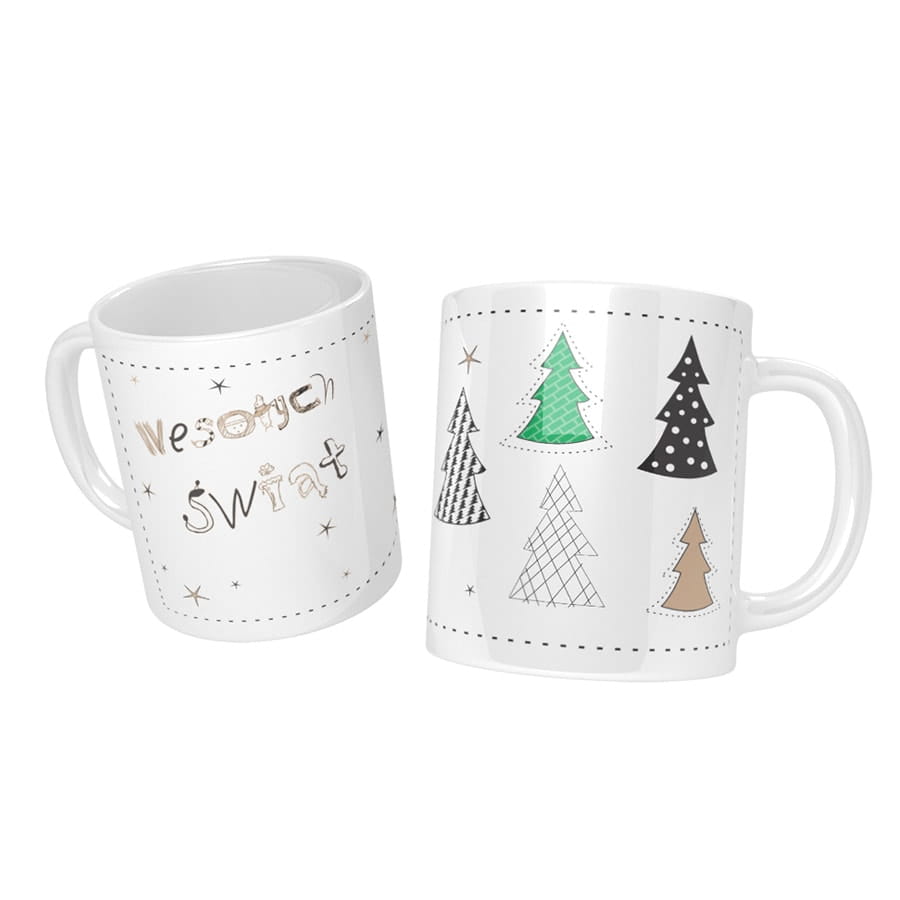 Christmas trees mug