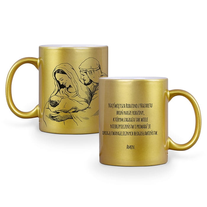 Holy Family metallic mug