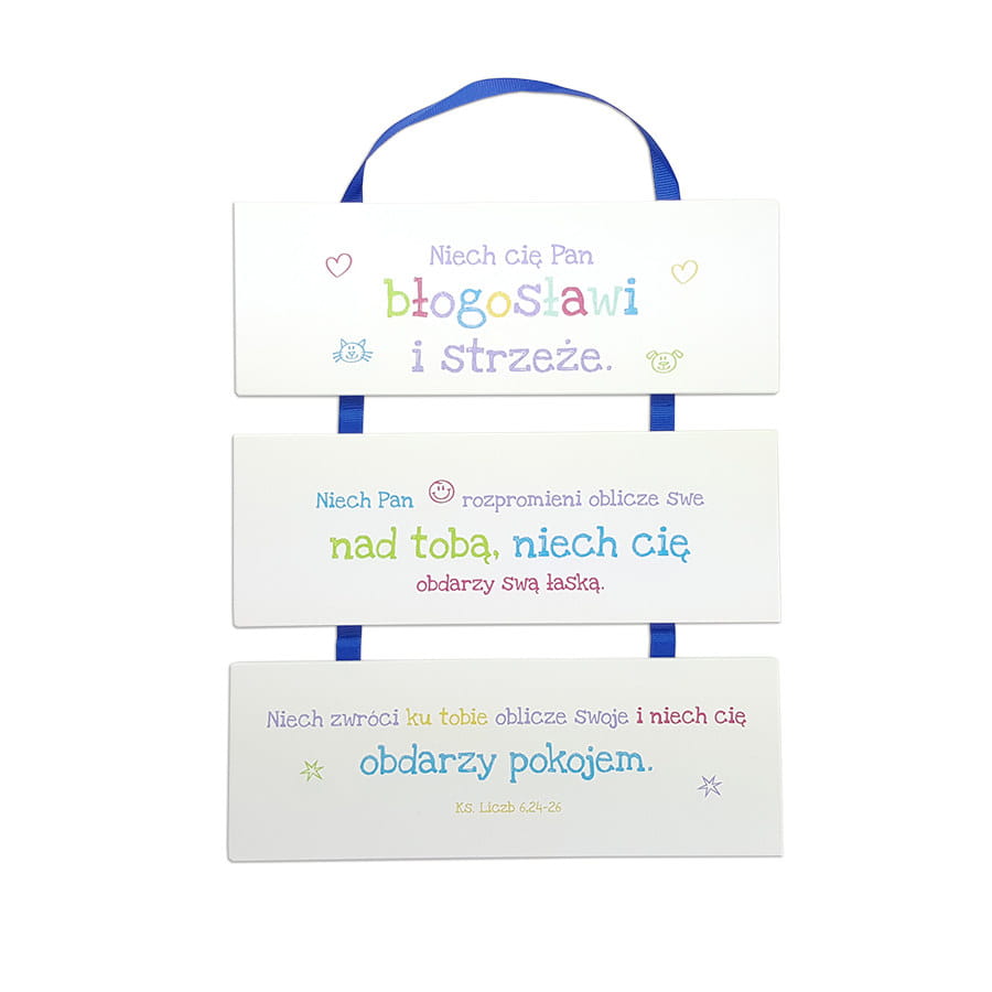 Tryptyk z cytatem Pisma Świętego, Niech cię Pan błogosławi