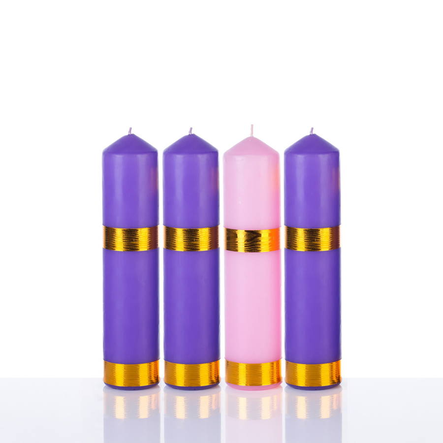 Zestaw świec adwentowych 22 cm