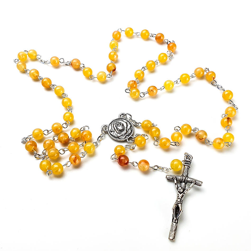 Różaniec bursztyn jasny