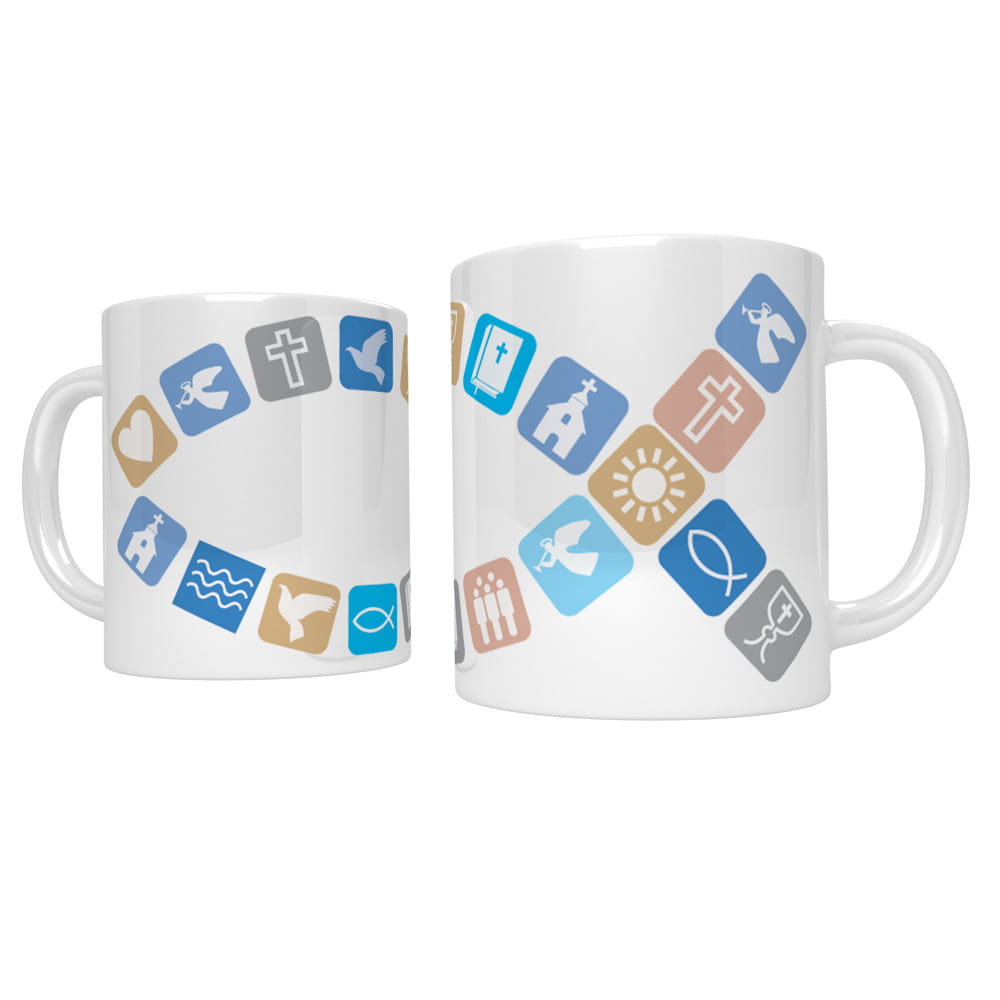 Kubek chrześcijański z rybką