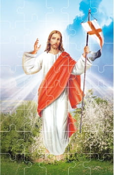Puzzle wielkanocne Chrystus