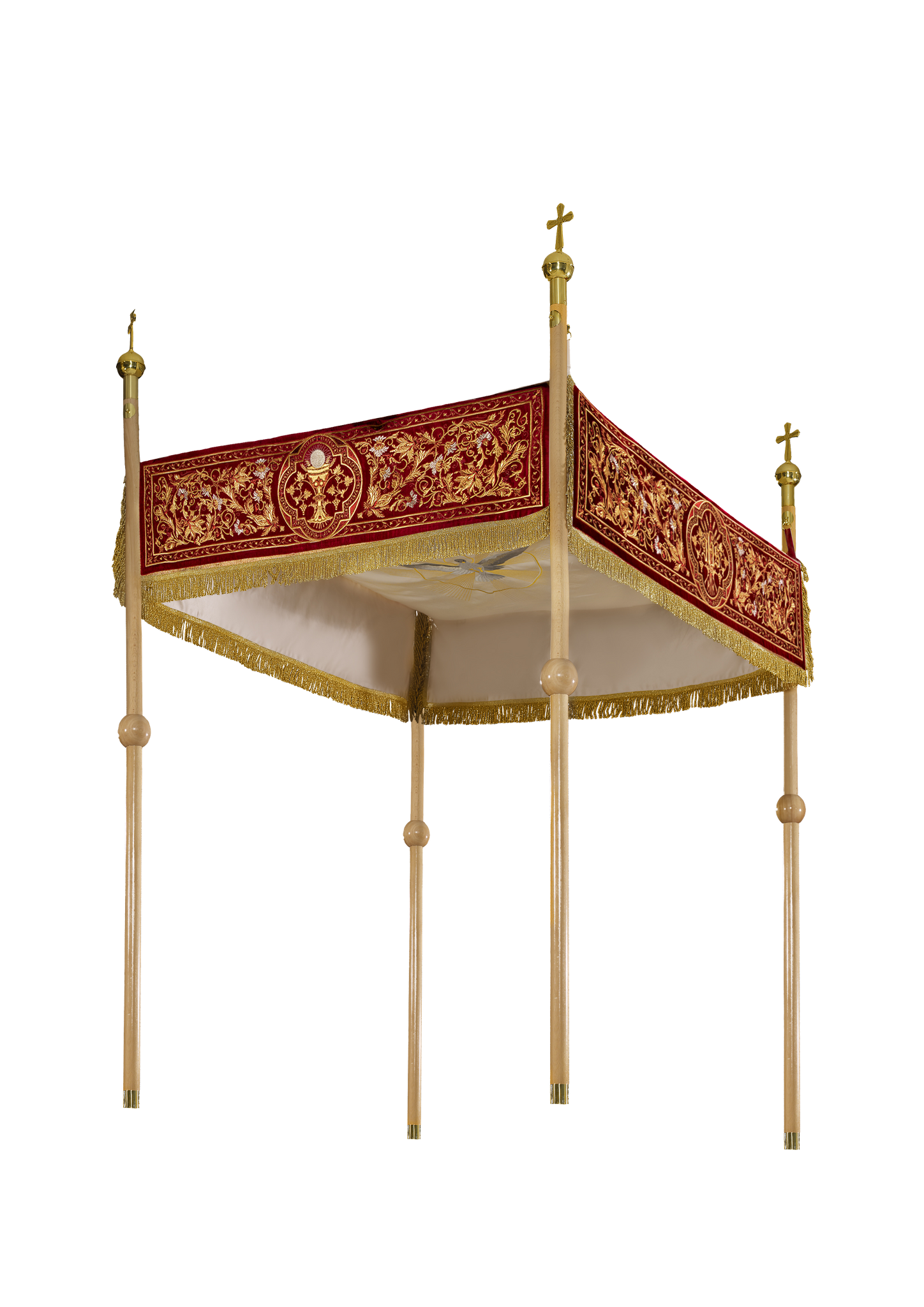 Processional canopy embroidered velvet
