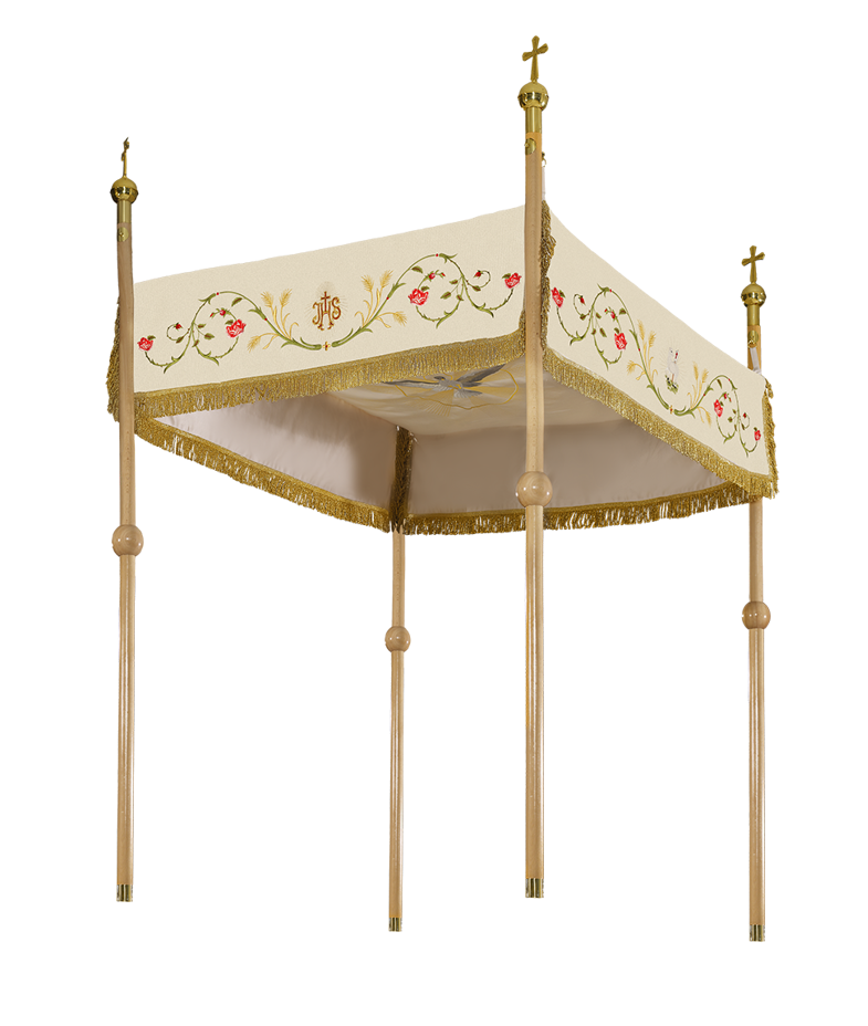 Embroidered processional canopy