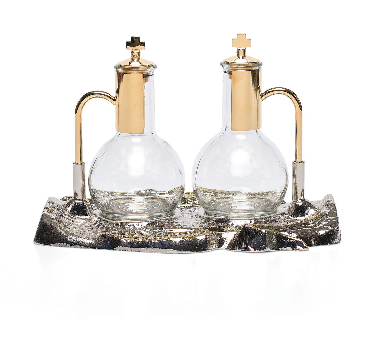 Ampułki na wino i wodę, komplet z tacą.jpg