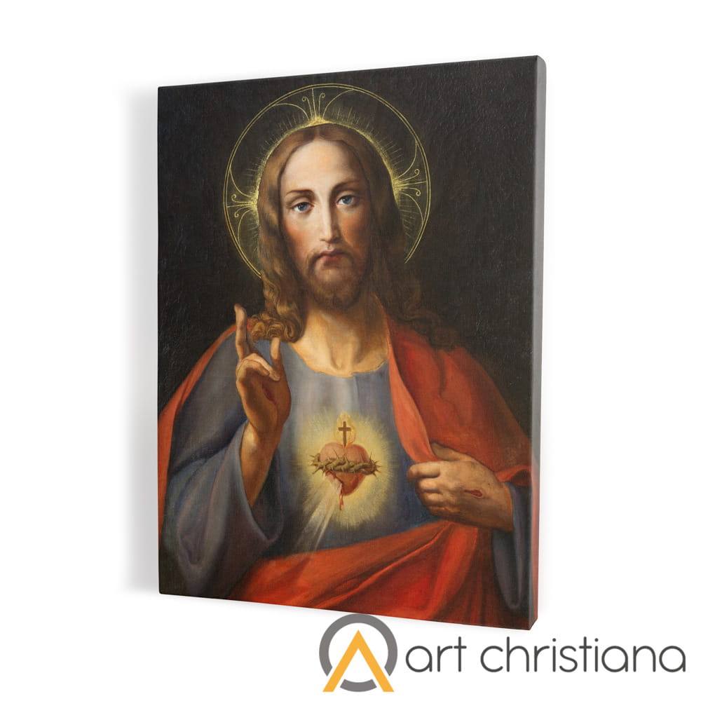 Obraz na płótnie canvas, Serce Jezusa repaint-Art Christiana.jpg