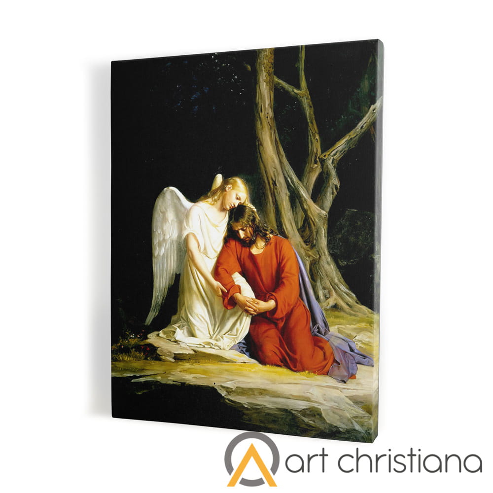 Obraz na płótnie canvas, Jezus w Getsemani-Art Christiana.jpg