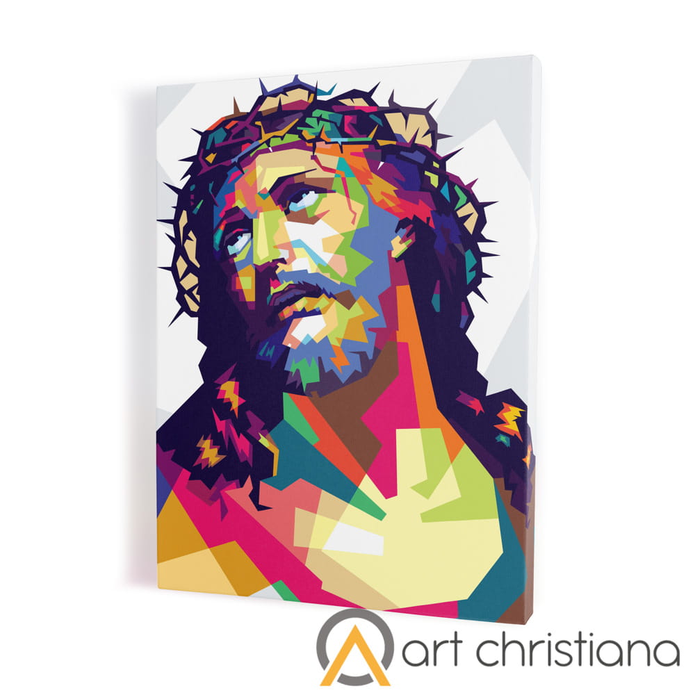Obraz na płótnie canvas, Jezus abstrakt2-Art Christiana.jpg